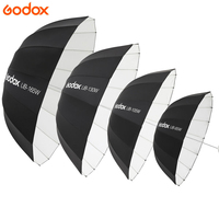 Parapluie Réflecteur Parabolique Godox UB-85S 105S 130D 165W Noir Argent Blanc, Diffuseur Réfléchissant en Nylon pour Photographie