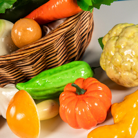 Realistiche kleurrijke milieuvriendelijke lichtgewicht kunstmatige fruit- en groenten van schuim voor thuis, feestjes, supermarkten, Thanksgiving en Kerstmis