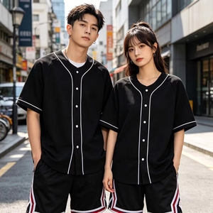 Wholesale Blank Waffles Knit Youth Baseball Jersey Custom Embroidery <b>Mesh</b> Button Down 100% Polyester Baseball Jerseys - Product Image 2