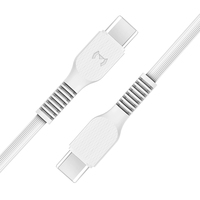 Cable de Carga Rápida USB Tipo C Miccell al por Mayor, Cable de PVC de 1.2M 2.4A, Cable Ecológico Tipo C para Teléfonos Móviles, para iPhones