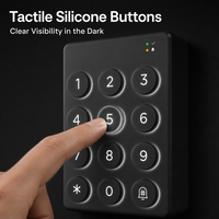 Clavier intelligent sans fil TTLock WK2, contrôleur d'accès à code numérique BLE pour appareils intelligents TT, installation facile