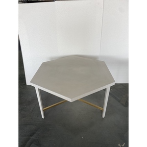Mesa de Centro Moderna 785 X 912 X 510 en Blanco y Dorado, Mueble para el Hogar - Product Image 2