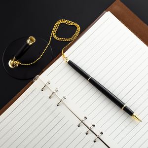 Stylo haut de gamme en métal avec chaîne, pour bureau, signature, comptoir, publicité, coffret cadeau - Product Image 3