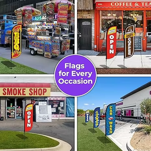 Quảng cáo tùy chỉnh bay biểu ngữ bán buôn tất cả các hình dạng bãi biển cờ bán chạy nhất ngoài trời cờ hỗ trợ tùy chỉnh bất kỳ Logo/Thiết kế - Product Image 5