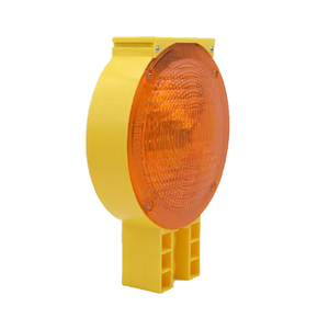 Lampe solaire transparente personnalisée, balise de signalisation / Feux de circulation LED ambre économiques - Product Image 1