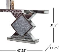 Table console 47.2 ''avec en forme de diamant pour l'entrée du couloir du salon