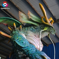 Chine Oem Usine Animatronic Monstor Modèle Géant 3d Modèle Film Rôle Animatronic Orient East Dragon Pour Décorations De Festival