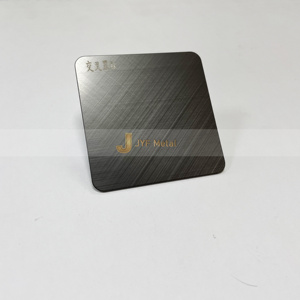 Plaque en acier inoxydable 304 de haute qualité, couleur noire antique, finition surface croisée n°4, découpe, pliage, soudage JIS - Product Image 2