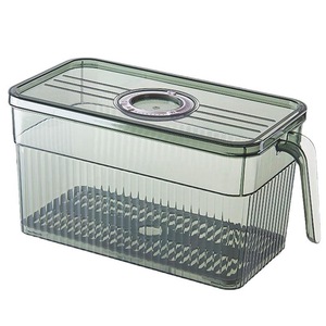 WANUO Fridge Storage Container Fridge Organizer <b>Bin</b> <b>Plastic</b> Food Silver Ion Antibacterial Protection Fridge Food Container - Product Image 3