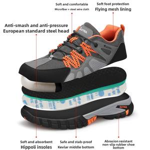 Scarpe da Lavoro Estive alla Moda per Uomo HY con Punta in Acciaio, Anti-Odore, Anti-Schiacciamento, Comode, in Rete, Calzature di Sicurezza per la Protezione del Lavoro - Product Image 3