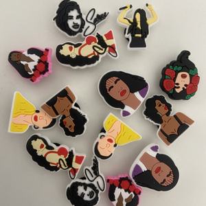 <span class=keywords><strong>Taylor</strong></span> Star Swift Clog Charm Decoraciones Singer Clog Charm <span class=keywords><strong>Harry</strong></span> Dance Shoes Charms Piezas de zapatos Accesorios - Product Image 2