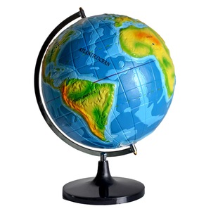 <span class=keywords><strong>Globe</strong></span> Geografi PVC Stereo Topografi Peta Dunia 32CM Bahasa Inggris - Product Image 2