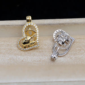 จี้เงินแท้ S925 รูปช้าง 7-8 มม. แบบไม่มีรู สำหรับผู้หญิง รุ่น 5284 อุปกรณ์ DIY สำหรับทำจี้คริสตัล - Product Image 3