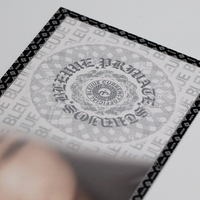 Cartes à gratter personnalisées avec impression en couleur Hologramme d'admission Billet coupon de service personnalisé de haute qualité