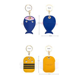 Porte-clés en cuir pour Airtag, porte-clés protecteur mignon compatible avec Apple Air Tag, étui de protection GPS pour clés - Product Image 3