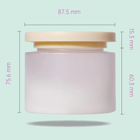 Pot en plastique cylindrique de qualité cosmétique avec couvercle à vis pour crème pour les yeux et soins de la peau