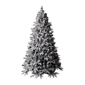 Décorations de Noël artificielles haut de gamme très vendues, <span class=keywords><strong>sapin</strong></span> blanc pré-éclairé à charnières avec support métallique - Product Image 5