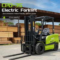 Chariot élévateur électrique commercial de 1,8 tonne et 2,5 tonnes avec éclairage LED, caméra de recul, transpalette électrique pour usine