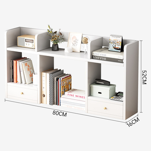 Tủ Sách Thư Viện Hiện Đại Danh Tiếng Tốt Tủ Sách Để Bàn Bằng Gỗ Bàn Đọc Sách Có Giá Sách - Product Image 3