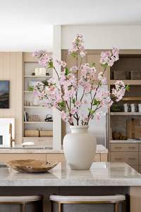 Flores Artificiales de Sakura, Flores de Simulación de Flor de Cerezo y Melocotón para Decoración de Bodas, Flores de Seda de Alta Calidad - Product Image 3