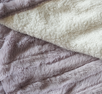 Couverture électrique d'hiver ultra-douce en polaire PV blanc laiteux violet clair, fil chauffant, chauffage rapide, contrôle intelligent domestique, lavable
