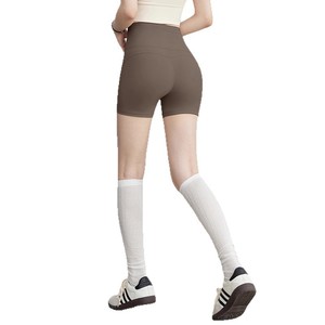 Shorts de yoga taille haute pour femmes, couleur unie, séchage rapide, pour fitness, course à pied, cyclisme, pantalon de sport sculptant le corps - Product Image 2