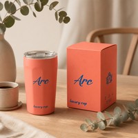 Boîte d'emballage écologique pour gobelet, boîte cadeau en carton recyclable avec impression de logo pour tasse isotherme de marque
