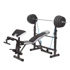 bankdrücken maschine mit gewichte Suppliers-Fitness geräte Body Workout Verstellbares Gewicht Bank Gym Sit up AB Bank