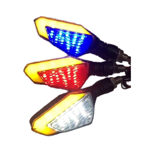 <span class=keywords><strong>Intermitentes</strong></span> LED universales de 12V, luces <span class=keywords><strong>intermitentes</strong></span> traseras para <span class=keywords><strong>patinete</strong></span> eléctrico con luz intermitente de agua corriente, Mini luces de conducción para motocicletas - Product Image 1