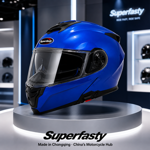 Nuevo Casco de Motocicleta ABS Personalizado de Buena Relación Calidad-Precio, Modular, Abatible, con <span class=keywords><strong>Intercomunicador</strong></span>, Liberación Rápida, Ligero, <span class=keywords><strong>Homologado</strong></span> por DOT, para Todas las Estaciones, Superfasty - Product Image 6