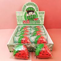 Creatief schattig vloeibaar fruit watermeloen sensorisch fidget knijp speeltje langzaam terugverend decompressie truc ventiel voedsel knijp speelgoed voor kinderen