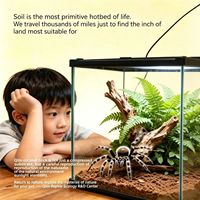Substrat pour reptiles en terreau organique compressé, litière naturelle en fibres de coco pour terrarium de serpent, gecko, tortue
