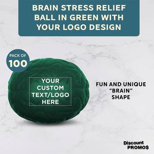 Custom PU Brain <b>Squeeze</b> <b>Balls</b> for 5 to 7 Years Personalized Bulk Pack Stress Relief for Your Desk - Product Image 3