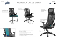 Personnel visiteur bureau exécutif chaise en maille salle de réunion tournante en gros pour bureau de poste de travail