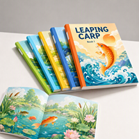 Impression de livres d'histoires pour enfants personnalisés, couverture brillante laminée, reliure parfaite, illustrations de dessins animés en couleur