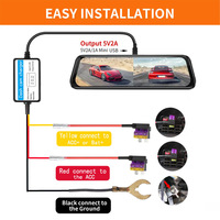 Dash Cam Cable Car Camera Hardwire Kit Buck Line 24 Hour Parking Monitoring Charging Cable Charger For DashCam Dash Camera DVR