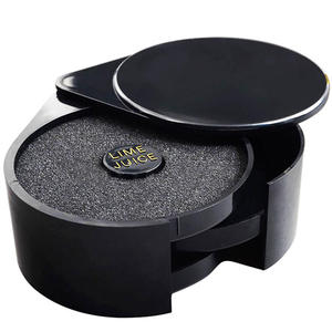 Three layer salt rim box sugar rim box juice cocktail cocktail flavoring box Plastic 3-Tier Bar supplies