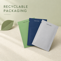 Sachets Mylar ODM/OEM à trois soudures latérales pour emballage cosmétique, résistants aux fuites, pour parfums et voyages