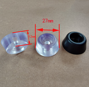 Ujung kaki furnitur transparan antiselip, kaki sekrup kaki karet silikon Pvc tahan aus tahan lembab untuk furnitur - Product Image 3