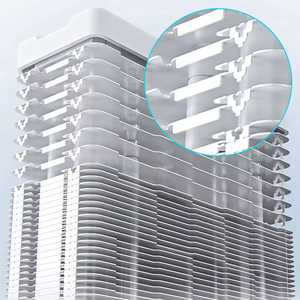 Esgaming sản xuất kép người hâm mộ 6 tinh khiết ống nhiệt CPU làm mát không khí mát Fan 12cm argb chơi game Bộ vi xử lý mát cho máy tính PC - Product Image 5