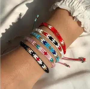 Bohemia Miyuki Hạt Vòng Tay & Bangles Phụ Nữ Đàn Ông Có Thể Điều Chỉnh Charm Handmade Braided Friendship Bracelet Trang Sức