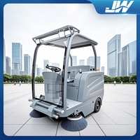 Balayeuse de sol robotique Robot de nettoyage commercial en plein air Balayeuse de route pour parking souterrain