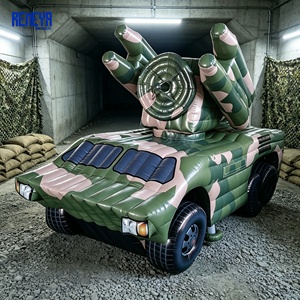 Vehículo Inflable de Misiles de Radar de Alta Gama con Realismo Visual y Puntos de Anclaje para Terreno de Ejercicios REMEYA - Product Image 1