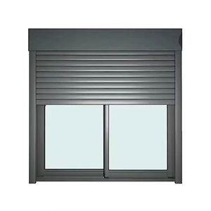 Ventanas Corredizas Modernas de Aluminio y Vidrio con <span class=keywords><strong>Persiana</strong></span> Eléctrica <span class=keywords><strong>Interior</strong></span> - Product Image 1