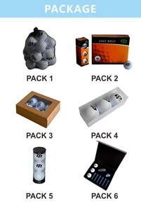 <span class=keywords><strong>Balles</strong></span> <span class=keywords><strong>de</strong></span> <span class=keywords><strong>golf</strong></span> en polyuréthane Surlyn personnalisées du championnat OEM qualifiées USGA prix d'usine 2-4 pièces en vente - Product Image 6