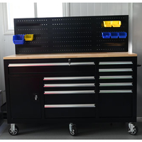 Armoire à outils en acier pour garage, établi mobile robuste, coffre à outils personnalisé avec tiroirs pour atelier sur roues, chariot de rangement pour outils