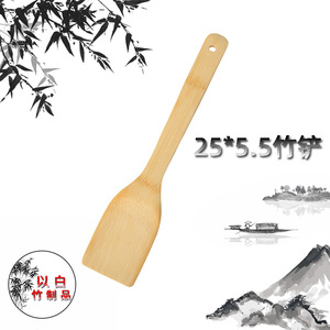 ไม้พายไม้ไผ่ทรงสี่เหลี่ยม 25x5.5 ซม. อุปกรณ์ทำครัว ใช้กับกระทะเคลือบกันติด ล้างด้วยมือเท่านั้น - Product Image 5