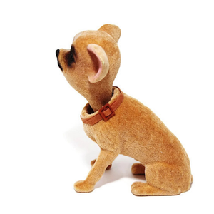 Figurita de resina personalizada para decoración Interior de coche, artesanía de animales para el hogar, <span class=keywords><strong>Mini</strong></span> <span class=keywords><strong>Chihuahua</strong></span>, cabeza Bobble, OEM - Product Image 4