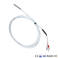 China Huatian CWC610204 OEM CE Sensor de temperatura del aire ambiente PT100 con 3 cables para enfriadores y calderas