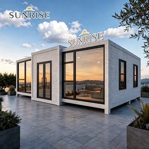 Maison préfabriquée extensible SUNRISE de 20 pieds ou 40 pieds avec cuisine, maison mobile de luxe, Casas Prefabricadas - Product Image 1